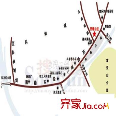 芙蓉山莊交通圖 