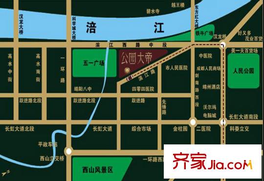 凱信水韻濱江二期公園大帝交通圖