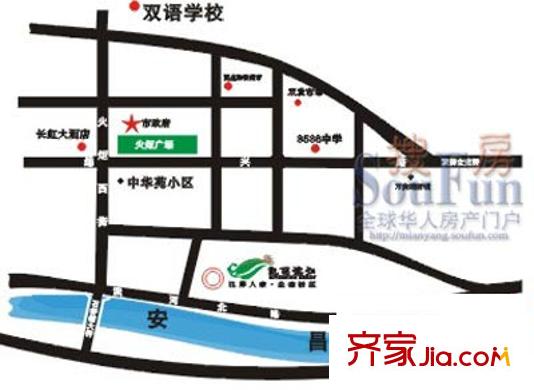 凱麗濱江交通圖