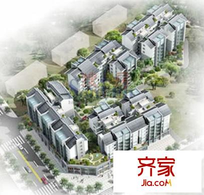 紅格涪岸外景圖模型圖