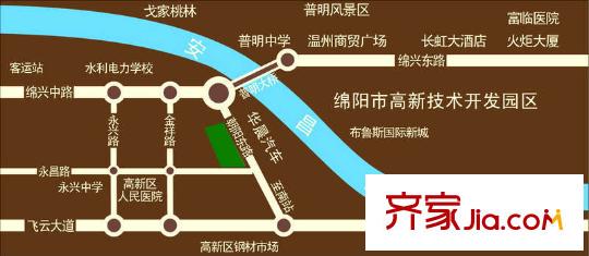 文泉?jiǎng)P旋大道 區(qū)位圖