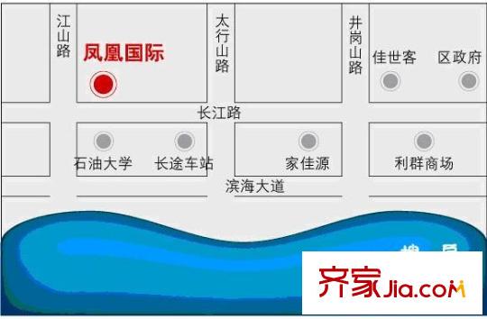 康大鳳凰國際交通圖區(qū)位圖