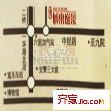 興發(fā)城東逸景交通圖城東逸景 