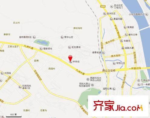 中華坊云嶺交通圖