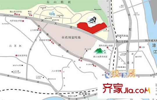 中華坊云嶺地圖