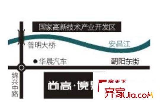尚高境界交通圖區(qū)位圖