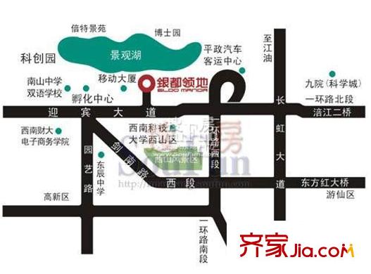銀都領(lǐng)地交通圖交通位置圖