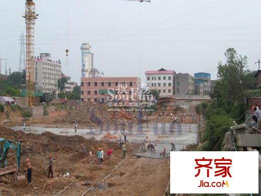 翰林尚城實(shí)景圖工地