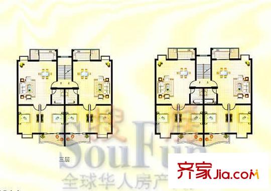 松霏花園戶(hù)型圖戶(hù)型 4室4廳2衛(wèi)1廚