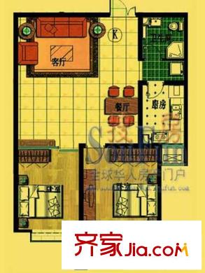 興隆花園戶型圖戶型圖 2室2廳1衛(wèi)