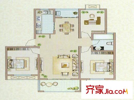 達(dá)信國際戶型圖3 