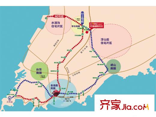 中海國際社區(qū)地鐵圖