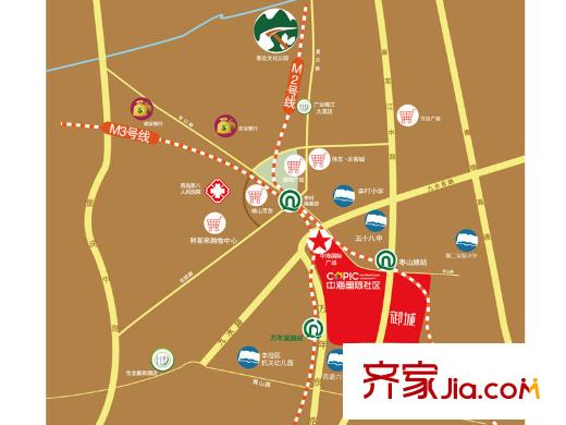 中海國(guó)際社區(qū)交通圖
