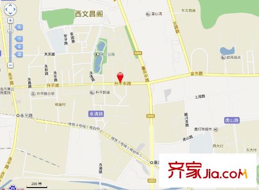 升平路小區(qū)交通圖