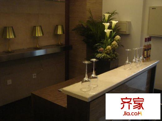 現(xiàn)代漢城外景圖樣板間之廚房
