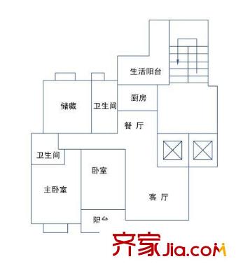 金奎果苑 3室 戶型圖