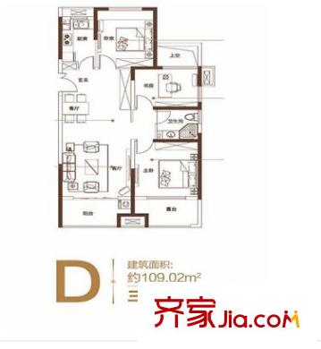 萬(wàn)達(dá)華府 0室 戶型圖