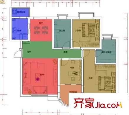 金泰馨雅園 3室 戶型圖