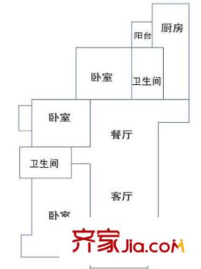金泰馨雅園 3室 戶型圖