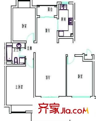 金泰馨雅園 3室 戶型圖