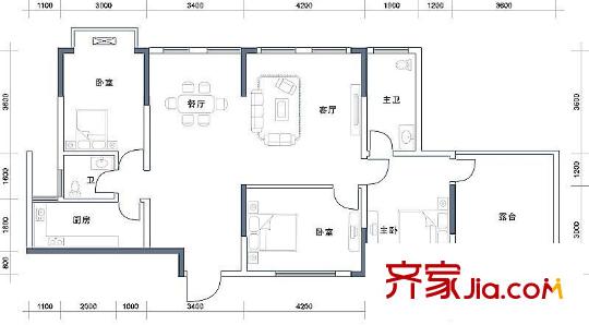 徐州 逸山花園 戶型圖