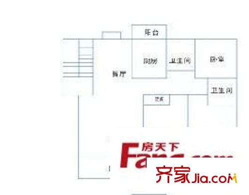 龍潤山莊 3室 戶型圖