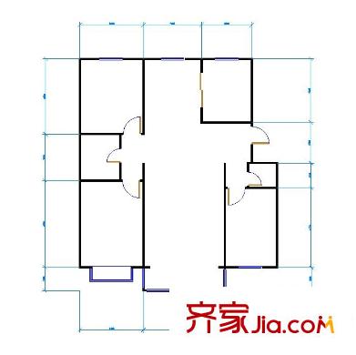 孟莊公寓戶型圖1 1室1廳1衛(wèi)1廚