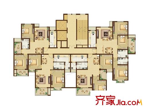 恒邦?花半里樓層分布圖 