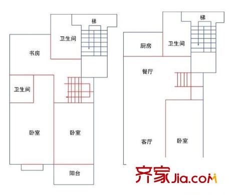 盛世佳園 4室 戶型圖