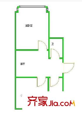 福水井小區(qū)戶型圖73 2室1廳1衛(wèi)1廚
