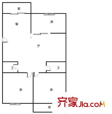 學(xué)府嘉苑 3室 戶型圖