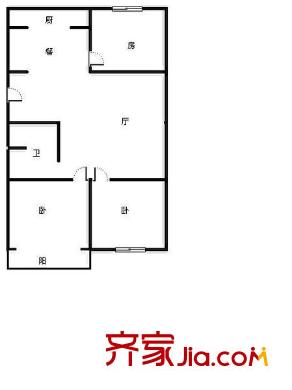 師大公寓 3室 戶型圖
