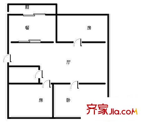 文苑小區(qū) 3室 戶型圖