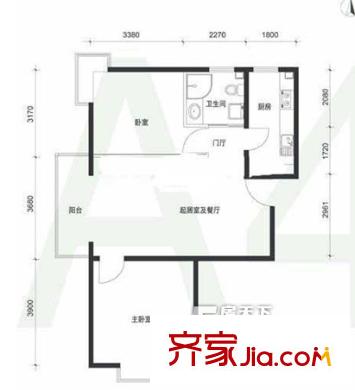 薇園小區(qū)戶型圖戶型圖2 2室2廳1衛(wèi)1廚