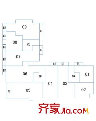 蘇堤南村 0室 戶型圖