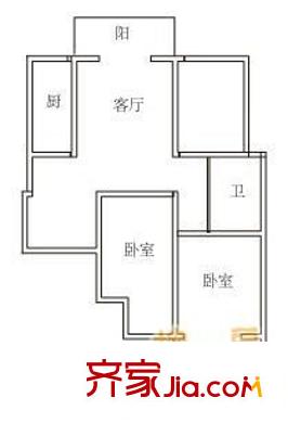 櫻花小鎮(zhèn) 3室 戶型圖