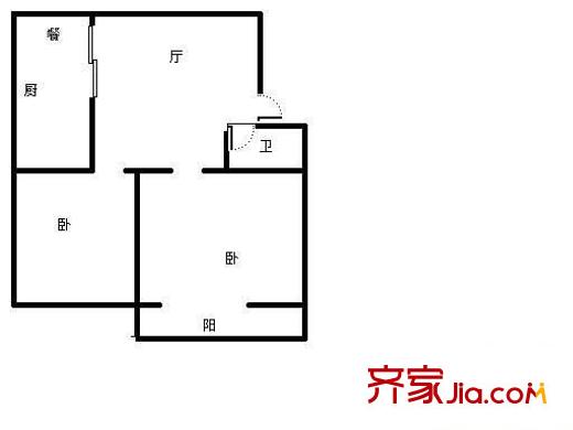 泰和人家 2室 戶型圖