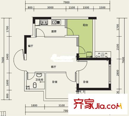 新都家園 戶型圖 