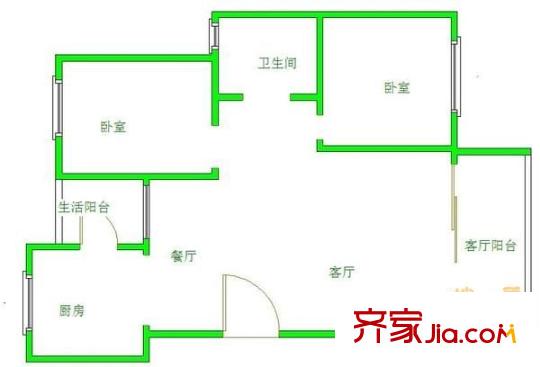 新都佳苑 0室 戶型圖