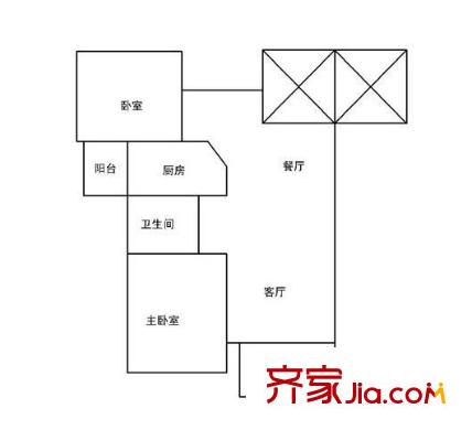 月星環(huán)球 2室 戶型圖