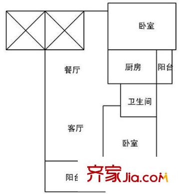 月星環(huán)球 2室 戶型圖