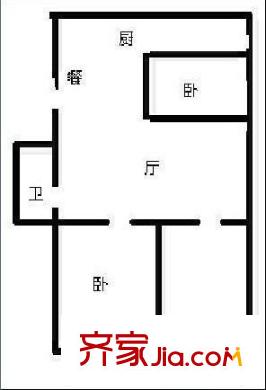 關(guān)莊組團(tuán)小區(qū) 3室 戶型圖