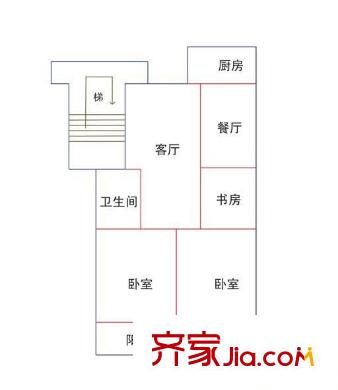 泰山嘉園 3室 戶型圖