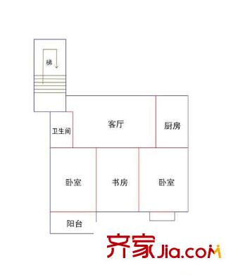 泰山嘉園 3室 戶型圖