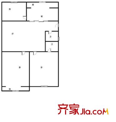天成花園 3室 戶型圖
