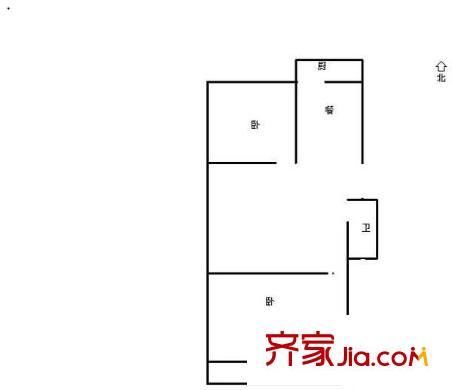 天成花園 2室 戶型圖
