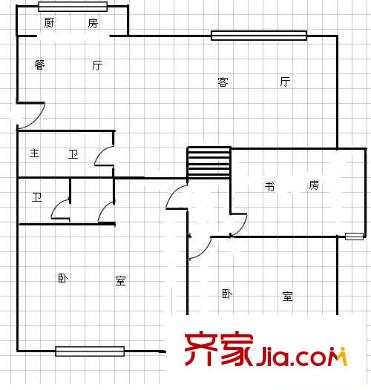 嘉惠園 3室 戶型圖