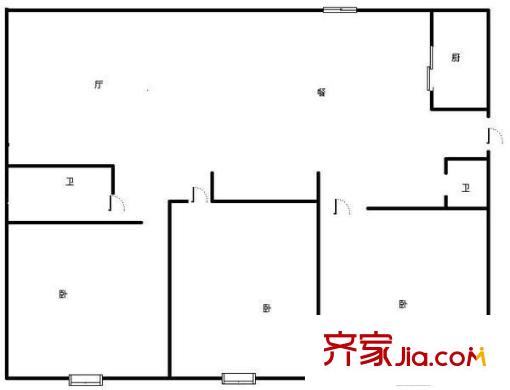 嘉惠園 3室 戶型圖