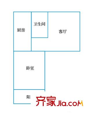 民康園 1室 戶型圖