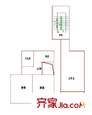 公園100 0室 戶型圖